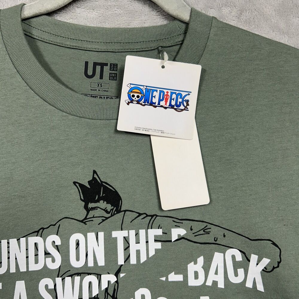 NEW Uniqlo UT One Piece Zoro Graphic Tee Shirt Sz XS - Picture 6 of 8